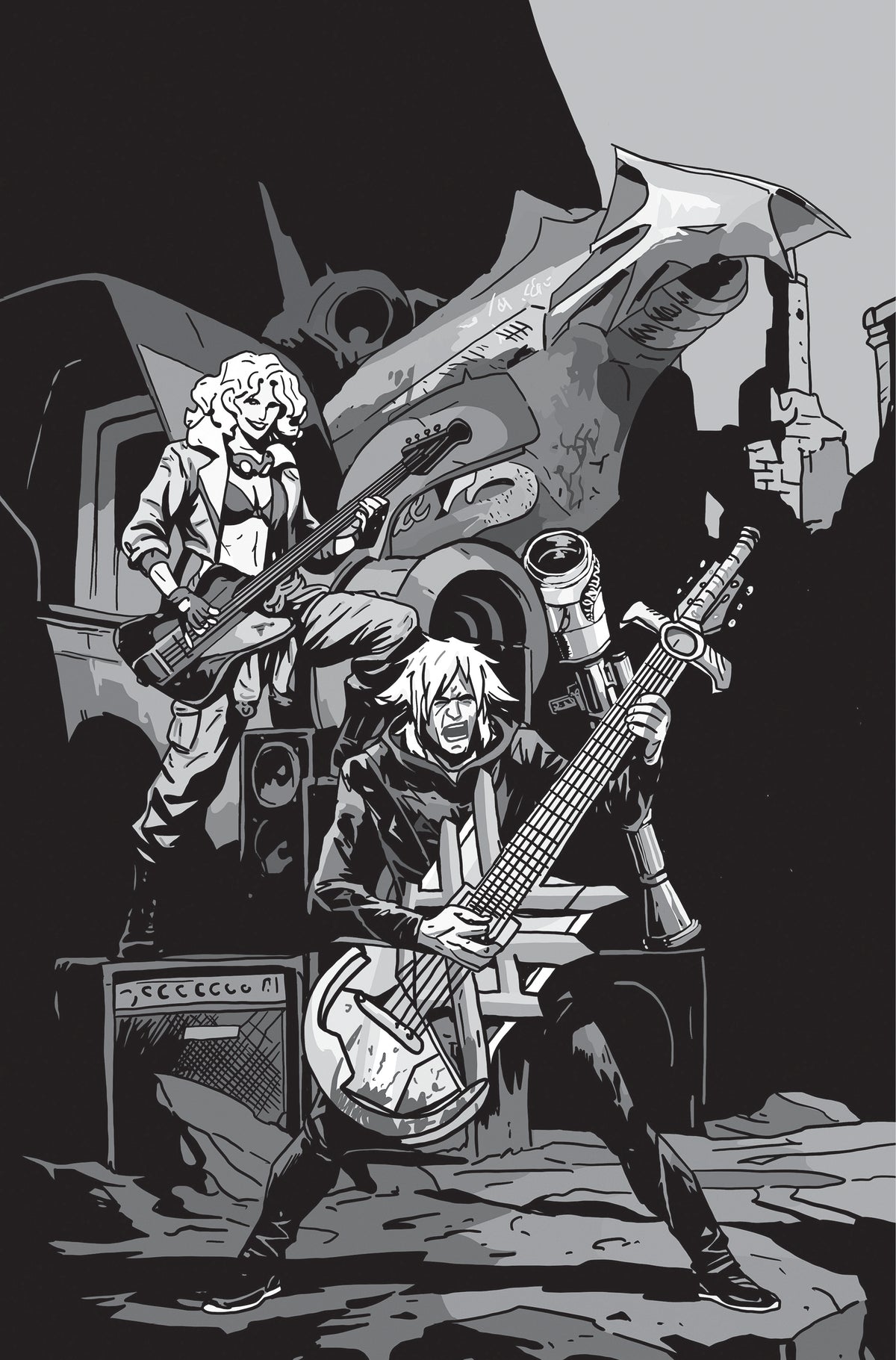 Lost Fantasy #14 Cover D – Emmanuel Gervasoni Cardstock Concert B&W