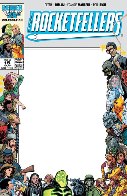 Rocketfellers #15 Cover D – Blank Sketch Variant
