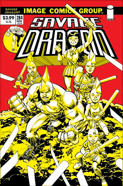 Savage Dragon #284 Cover B – Erik Larsen 70s Throwback Variant