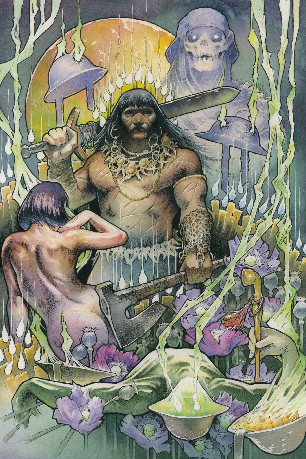 Conan the Barbarian Tides of the Tyrant King #3 (of 4) Cover F – John Baizley Virgin Cardstock Variant