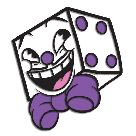 Cuphead King Dice Enamel Pin Badge Default Title