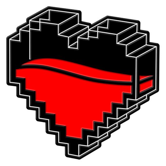 Fp Original Gaming Glass Health Enamel Pin Badge Default Title