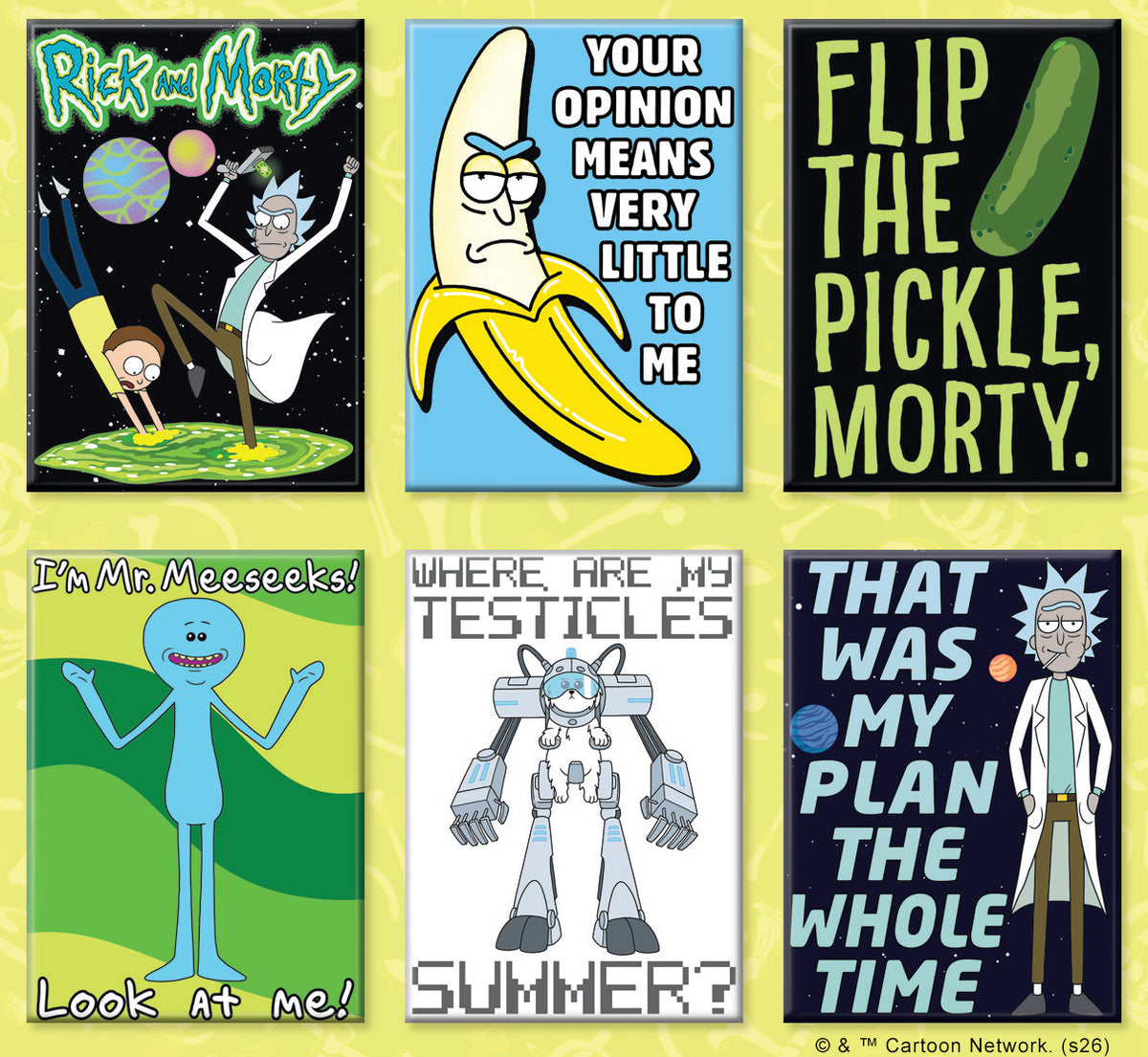 Ata-Boy Rick and Morty 12 Magnet Pack Default Title