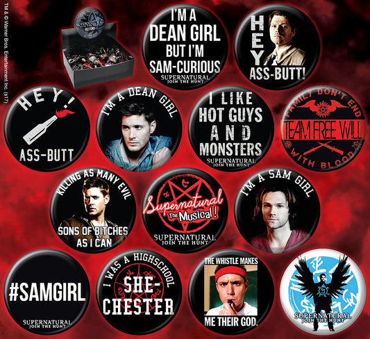 Ata-Boy Horror Movies 144 Piece Buttton Asst Default Title