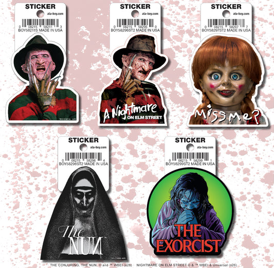 Ata-Boy Horror Movies 15 Sticker Pack # 1 Default Title