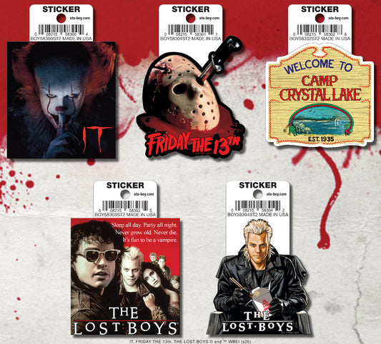 Ata-Boy Horror Movies 15 Sticker Pack # 2 Default Title