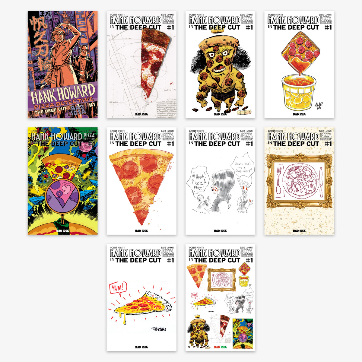 Hank Howard Pizza Detective the Deep Cut #1 (ONE SHOT) Bundle – Covers A–J (incl. Ratio Incentives)