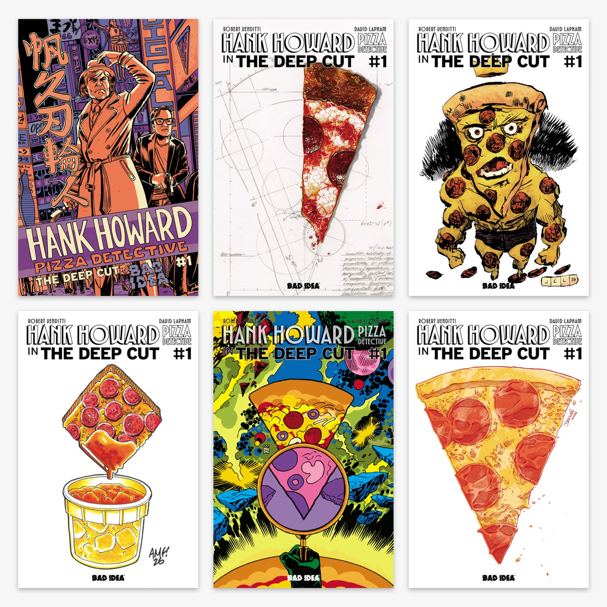 Hank Howard Pizza Detective the Deep Cut #1 (ONE SHOT) Bundle – Covers A–F (No Incentive)