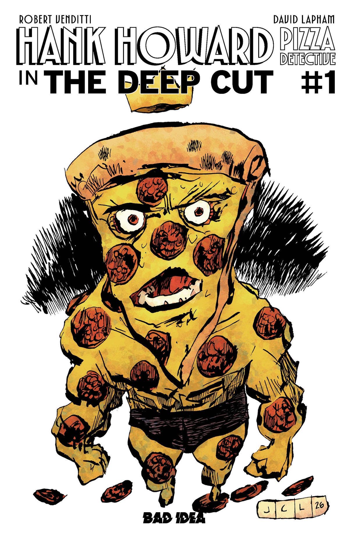 Hank Howard Pizza Detective the Deep Cut #1 (ONE SHOT) Cover C – Pizza by Jesse Lonergan Variant