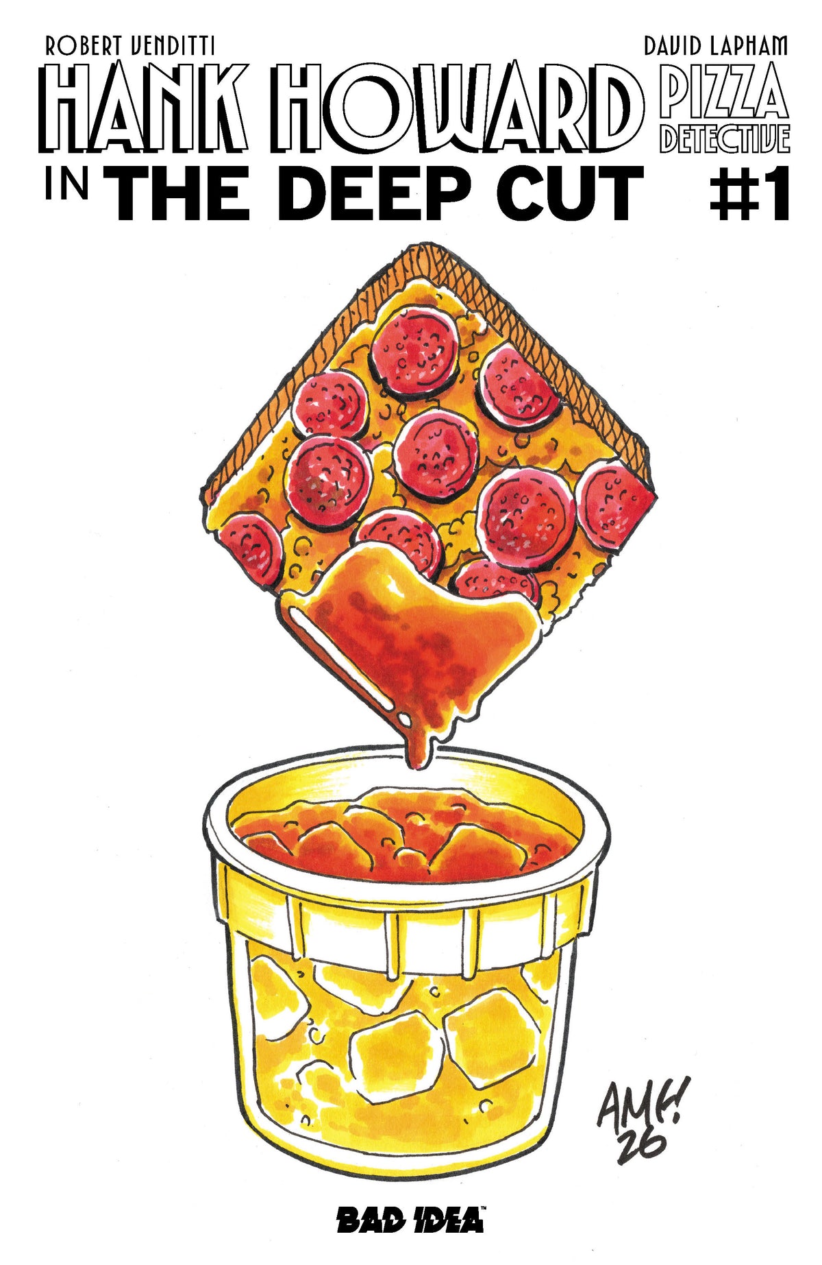 Hank Howard Pizza Detective the Deep Cut #1 (ONE SHOT) Cover D – Pizza by Tony Fleecs Variant