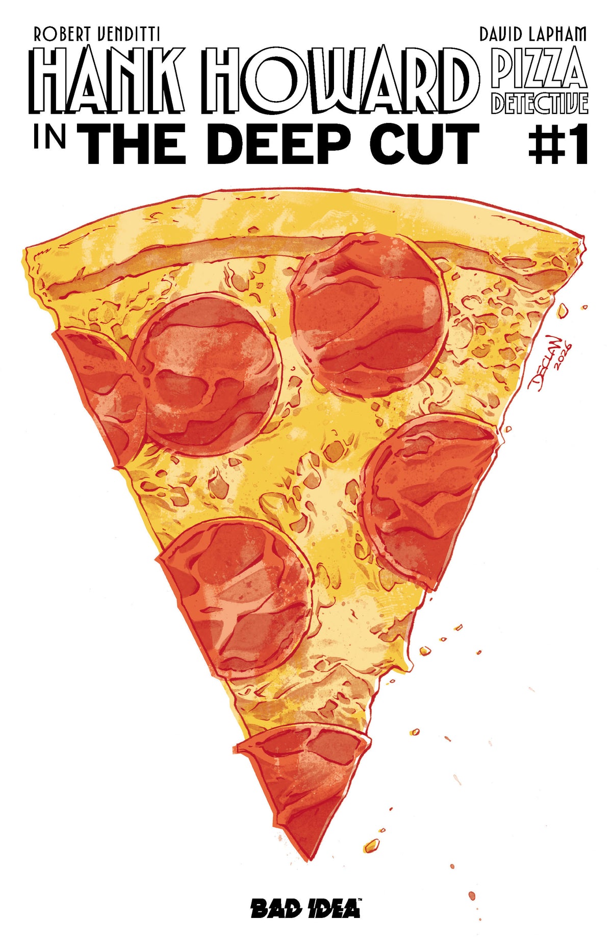 Hank Howard Pizza Detective the Deep Cut #1 (ONE SHOT) Cover F – Pizza by Declan Shalvey Variant