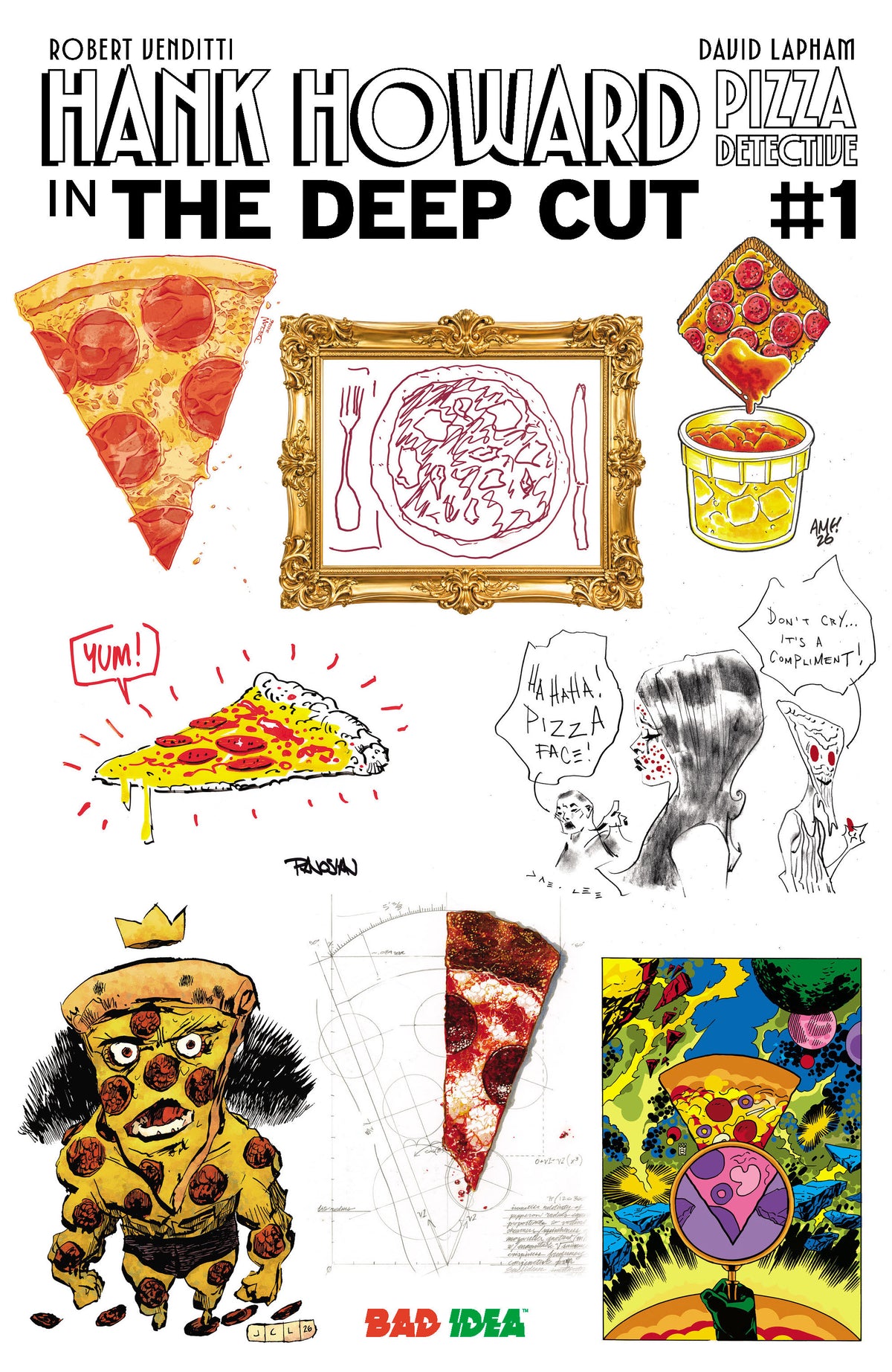 Hank Howard Pizza Detective the Deep Cut #1 (ONE SHOT) Cover J – 1:250 Ryan Sook Jesse Lonergan Extra