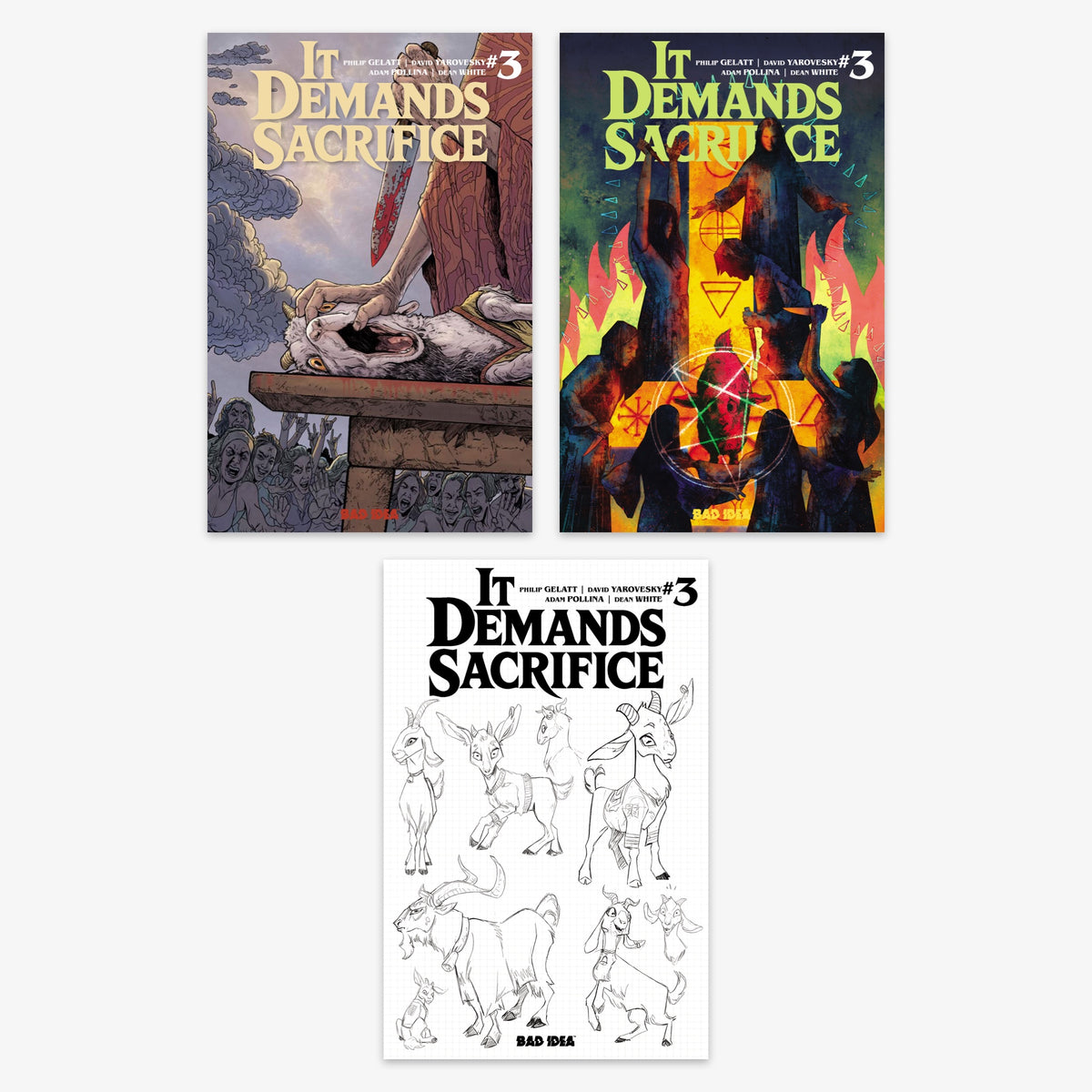 It Demands Sacrifice #3 (of 4) Bundle – Covers A–C (No Incentive)