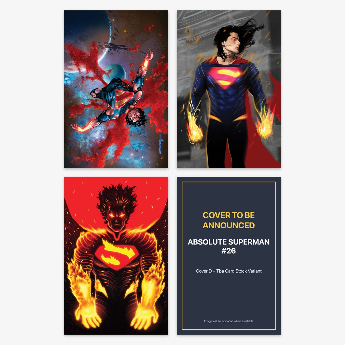 Absolute Superman #26 Bundle – Covers A–D (includes cover to be announced)