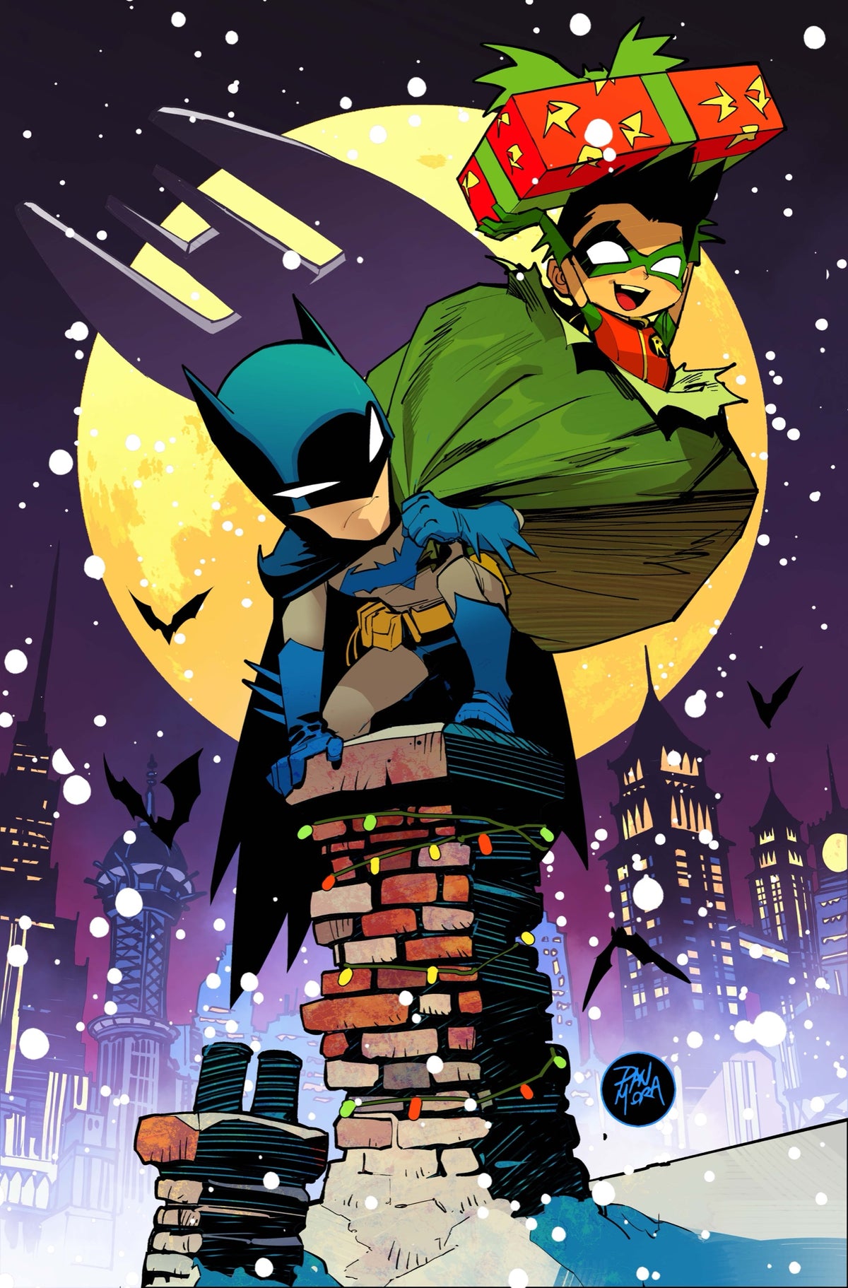 Batman #16 Cover F – Dan Mora Holiday Card Stock Variant
