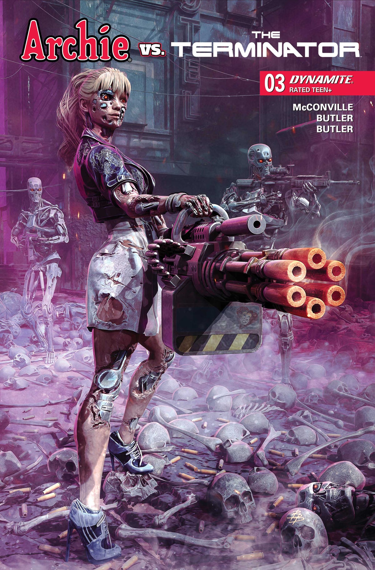 Archie vs the Terminator #3 Cover B – Bjorn Barends Variant