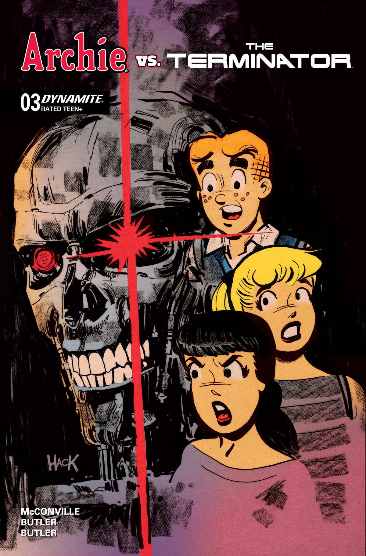 Archie vs the Terminator #3 Cover C – Robert Hack Variant