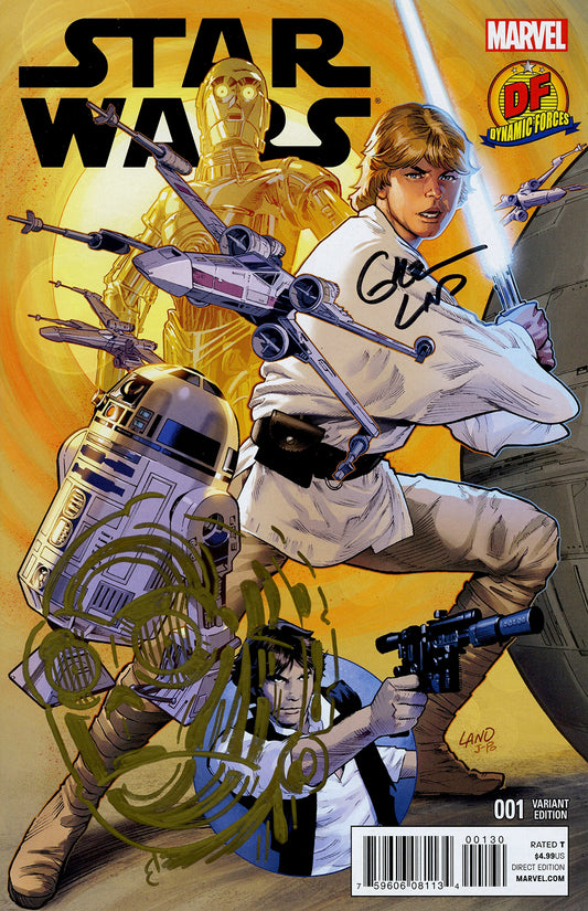 Df Star Wars #1 DF VARIANT SIGNED BY GREG LAND AND REMARKED BY KEN HAESER WITH Default Title