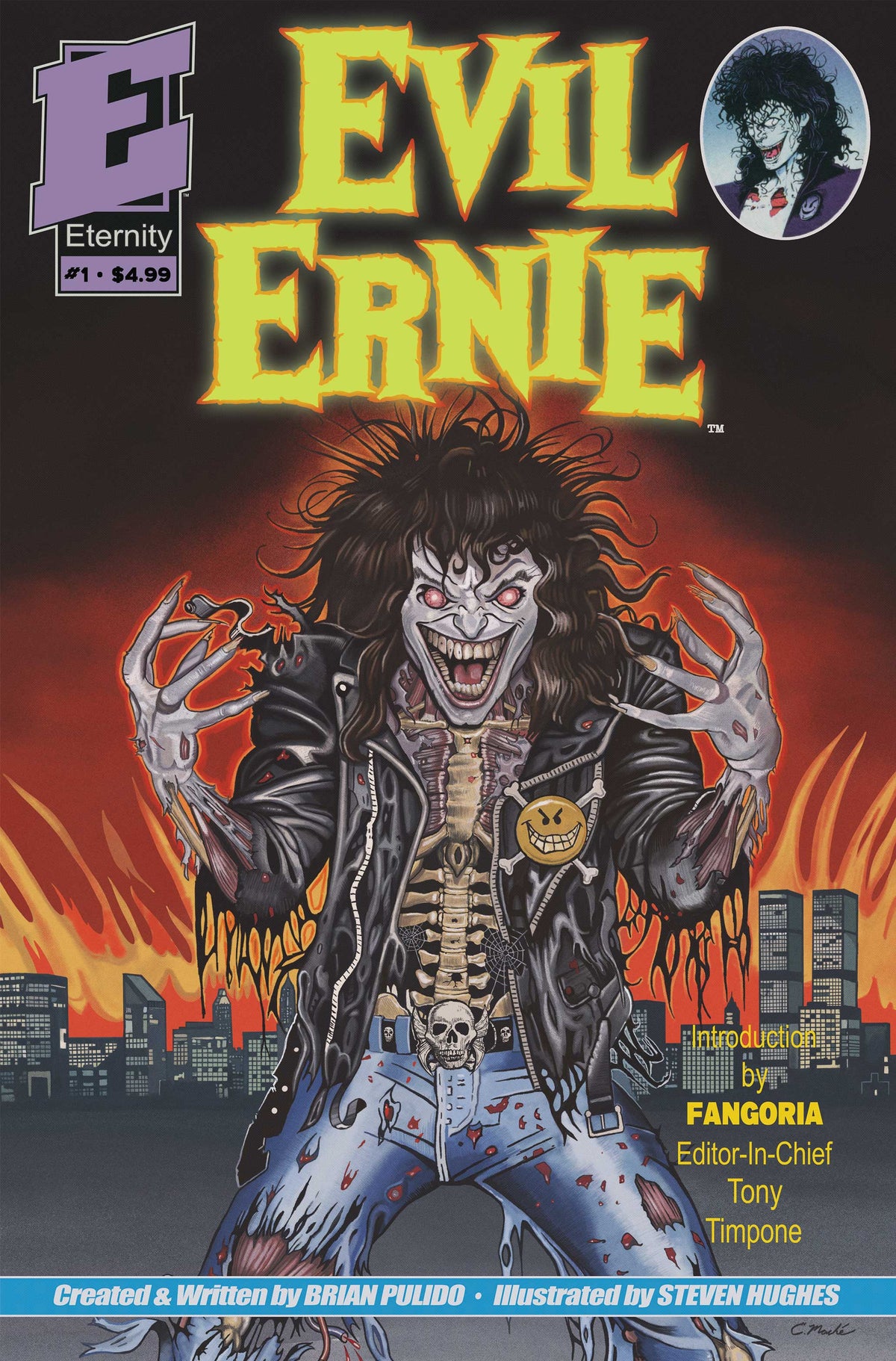 Evil Ernie #1 35TH ANNIVERSARY FACSIMILE EDITION Cover C – Eric Mache Glow in the Dark Variant