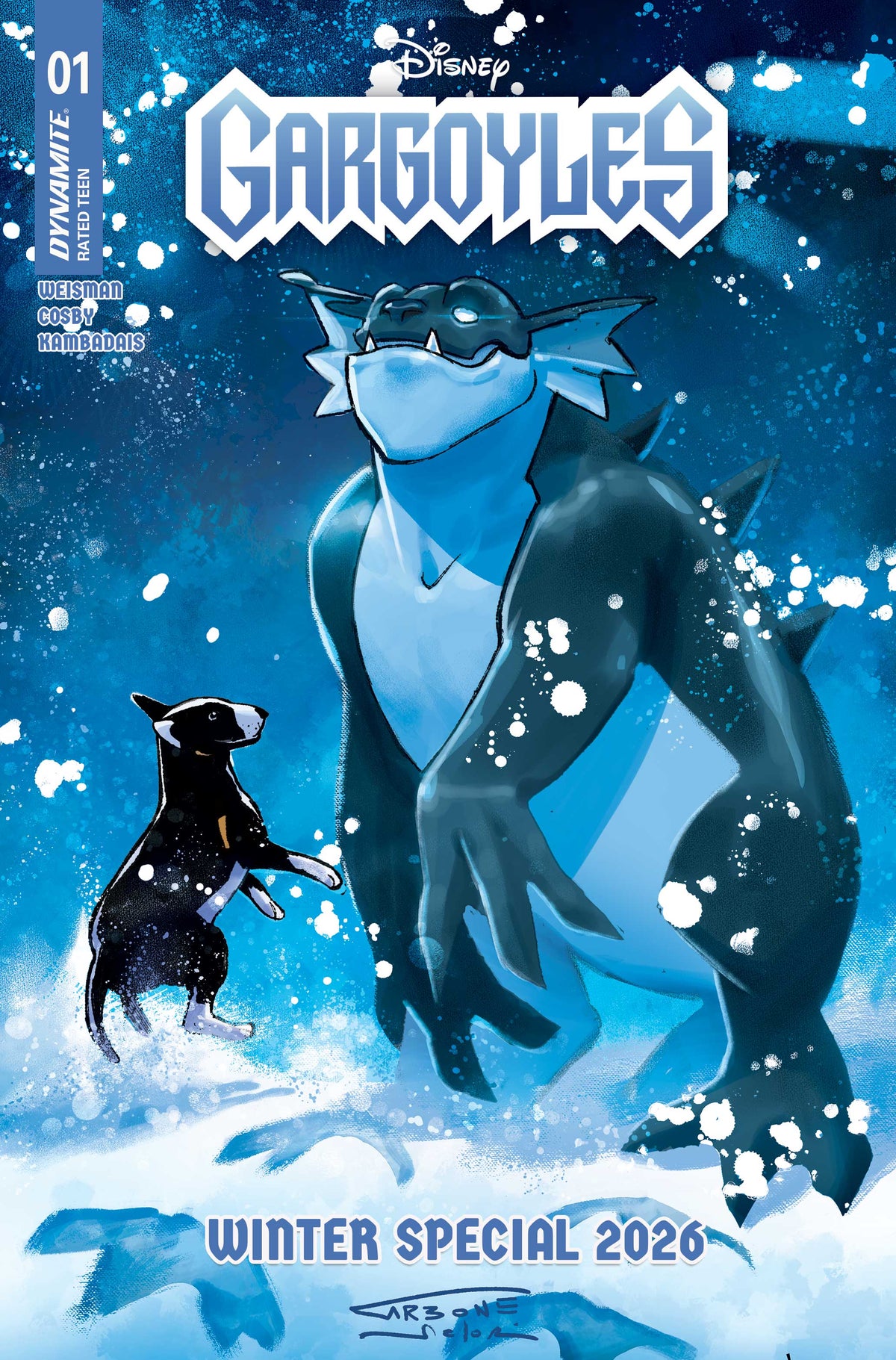 Gargoyles Winter Special 2026 #1 (ONE SHOT) Cover D – Domenico Carbone Variant