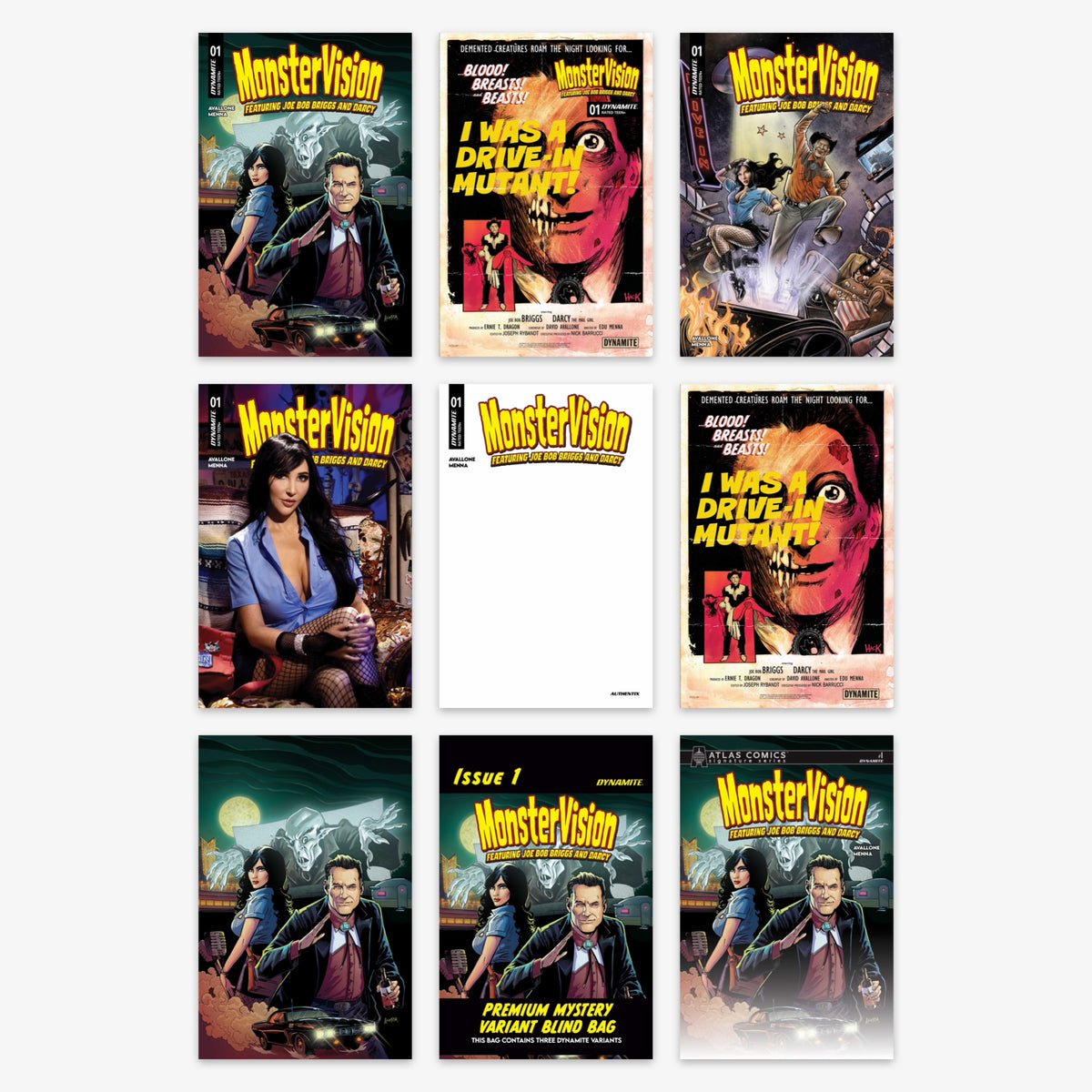 Monstervision Featuring Joe Bob Briggs and Darcy #1 Bundle – Covers A–I (No Incentive)