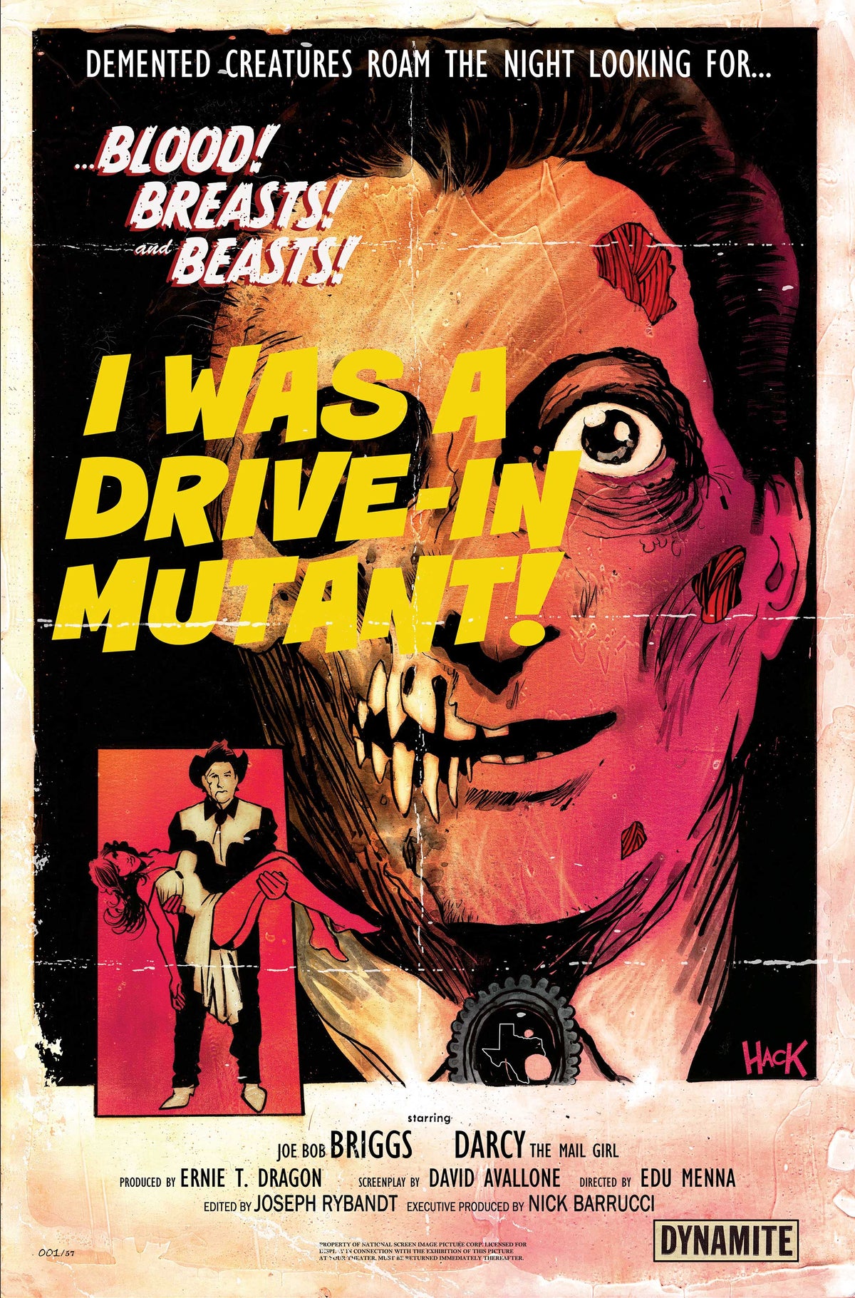 Monstervision Featuring Joe Bob Briggs and Darcy #1 Cover F – Robert Hack Metal Premium Variant