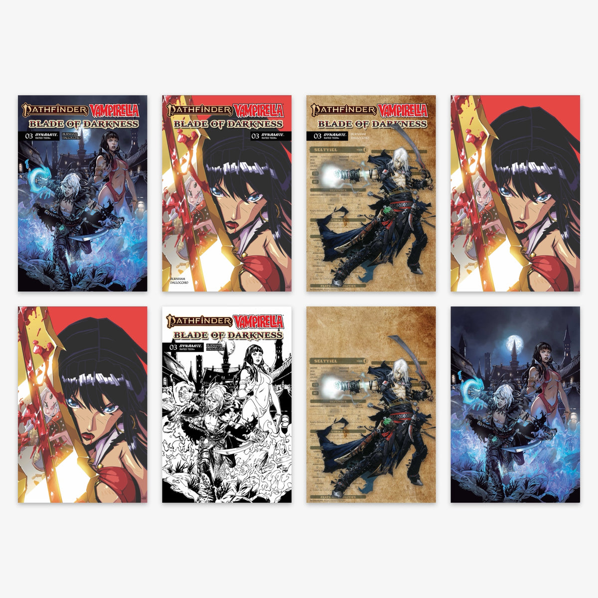 Pathfinder Vampirella Blade of Darkness #3 Bundle – Covers A–H (incl. Ratio Incentives)