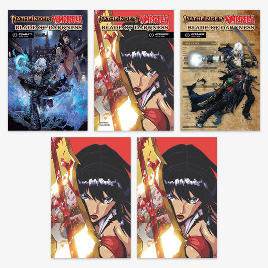 Pathfinder Vampirella Blade of Darkness #3 Bundle – Covers A–E (No Incentive)