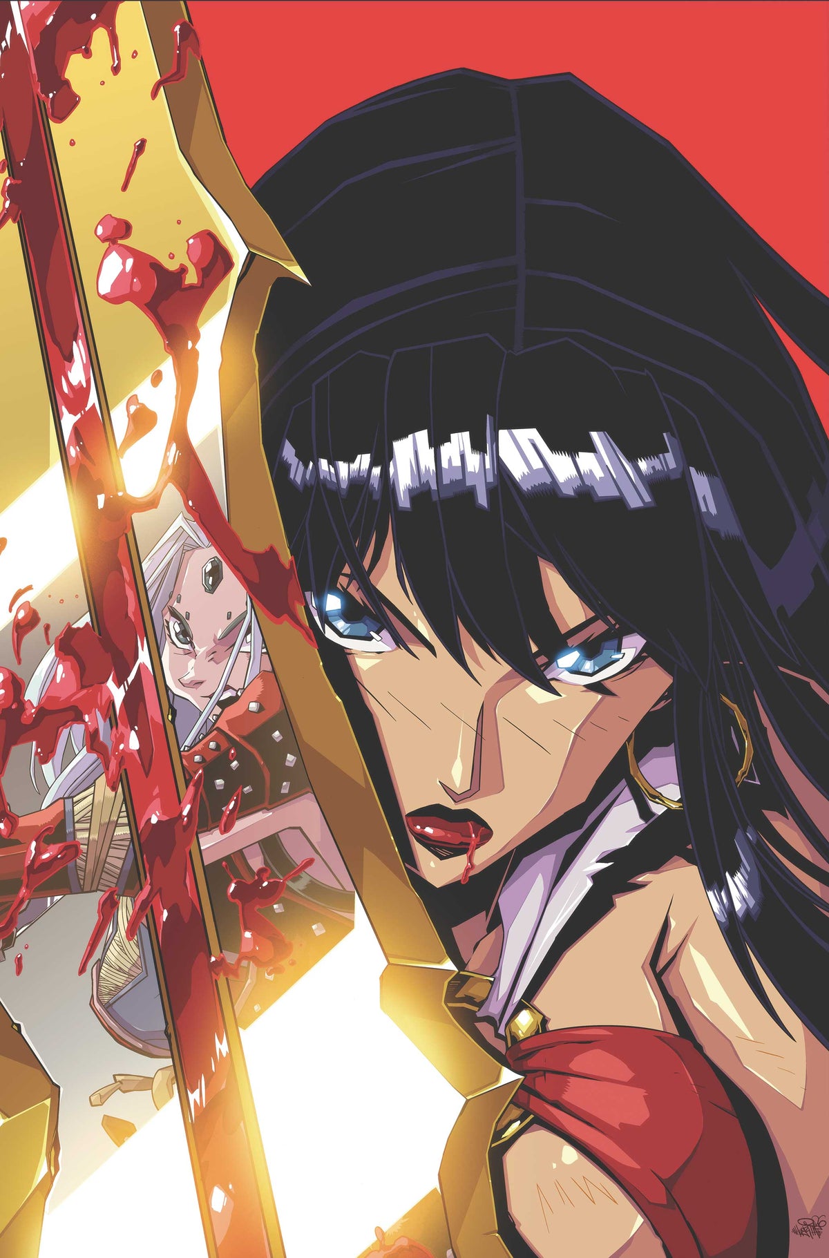 Pathfinder Vampirella Blade of Darkness #3 Cover D – Steven Cummings Metal Premium Variant