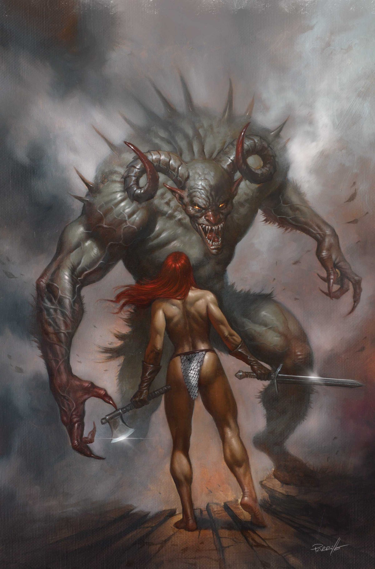 Red Sonja She Devil With a Sword #8 Cover F – Lucio Parrillo Metal Premium Variant