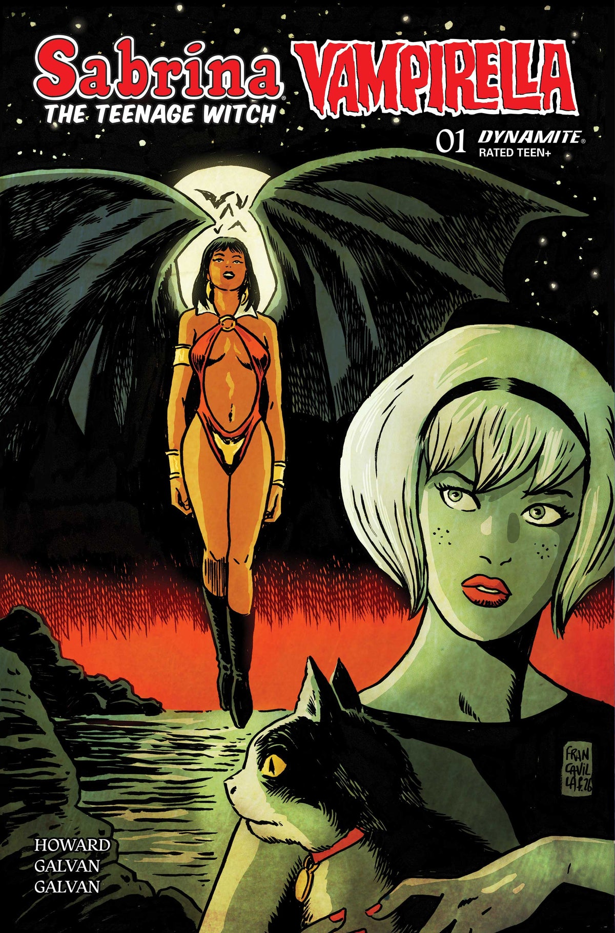 Sabrina the Teenage Witch Vampirella #1 Cover B – Francesco Francavilla Variant
