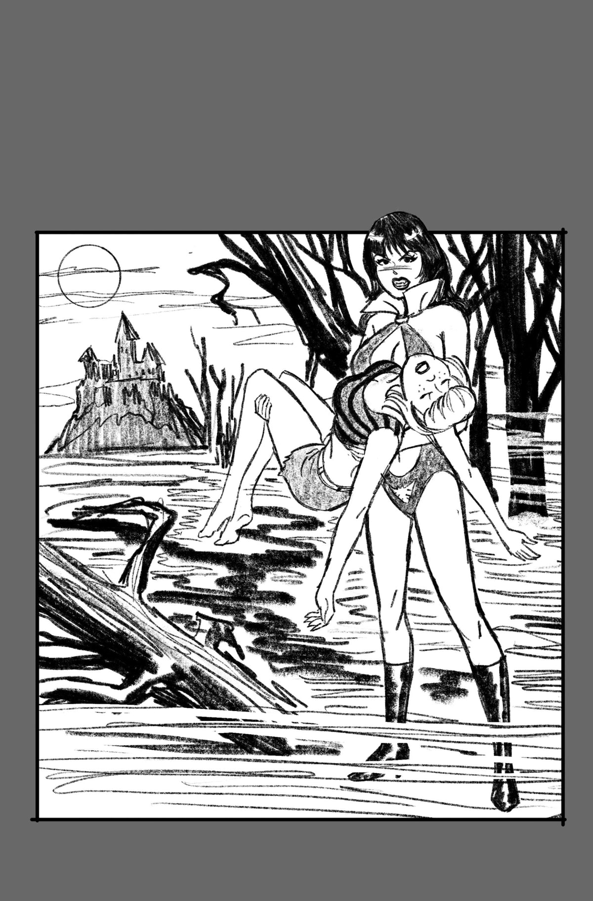 Sabrina the Teenage Witch Vampirella #1 Cover M – 1:10 Ratio Bill Galvan Pencils Variant