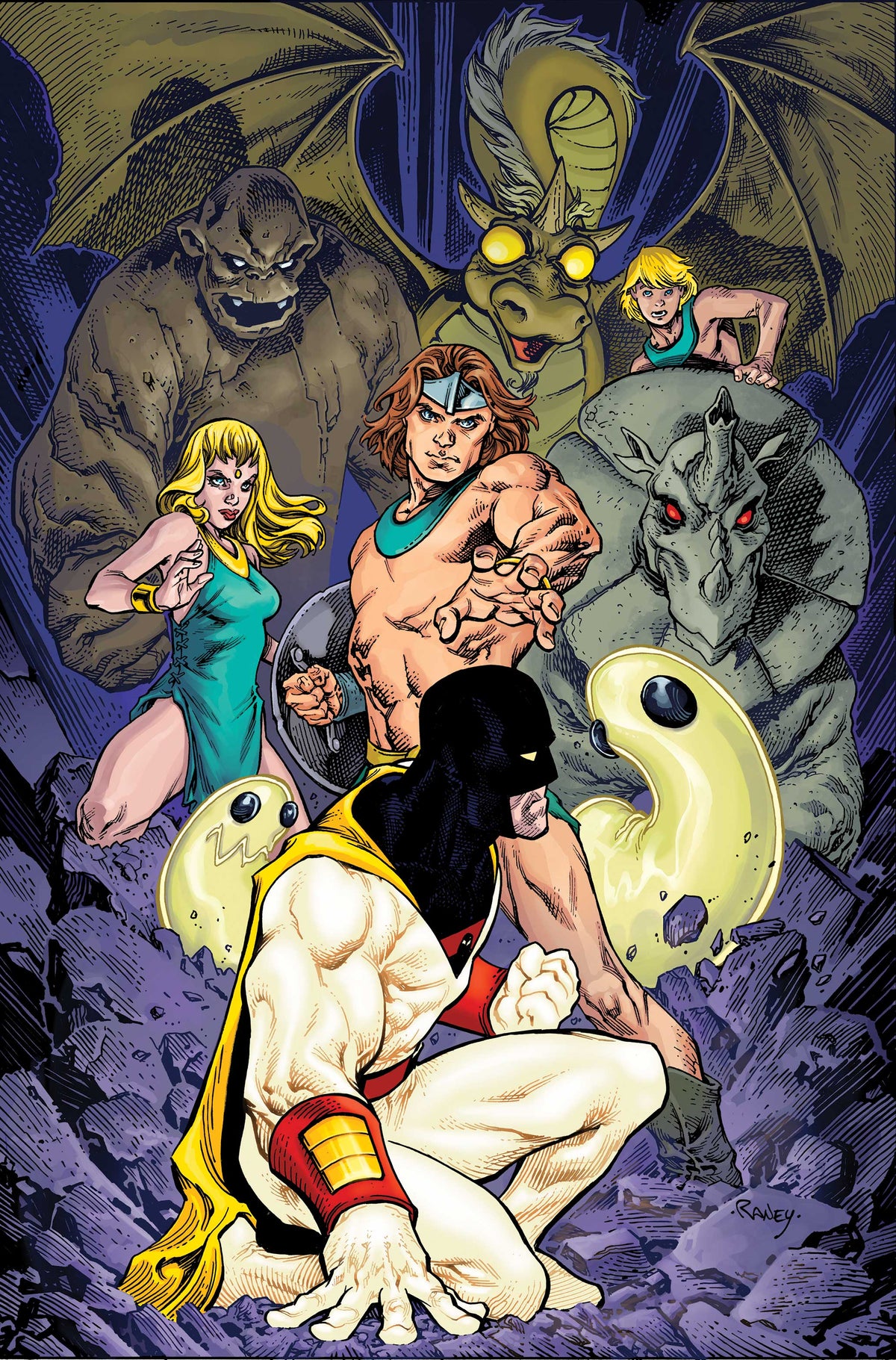 Space Ghost vs the Herculoids #4 Cover F – Francesco Mattina Ltd Virgin Variant