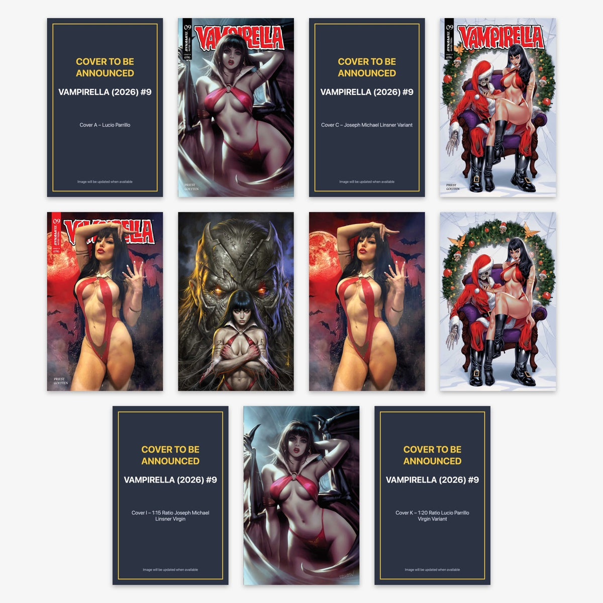 Vampirella (2026) #9 Bundle – Covers A–K (incl. Ratio Incentives) (includes cover to be announced)