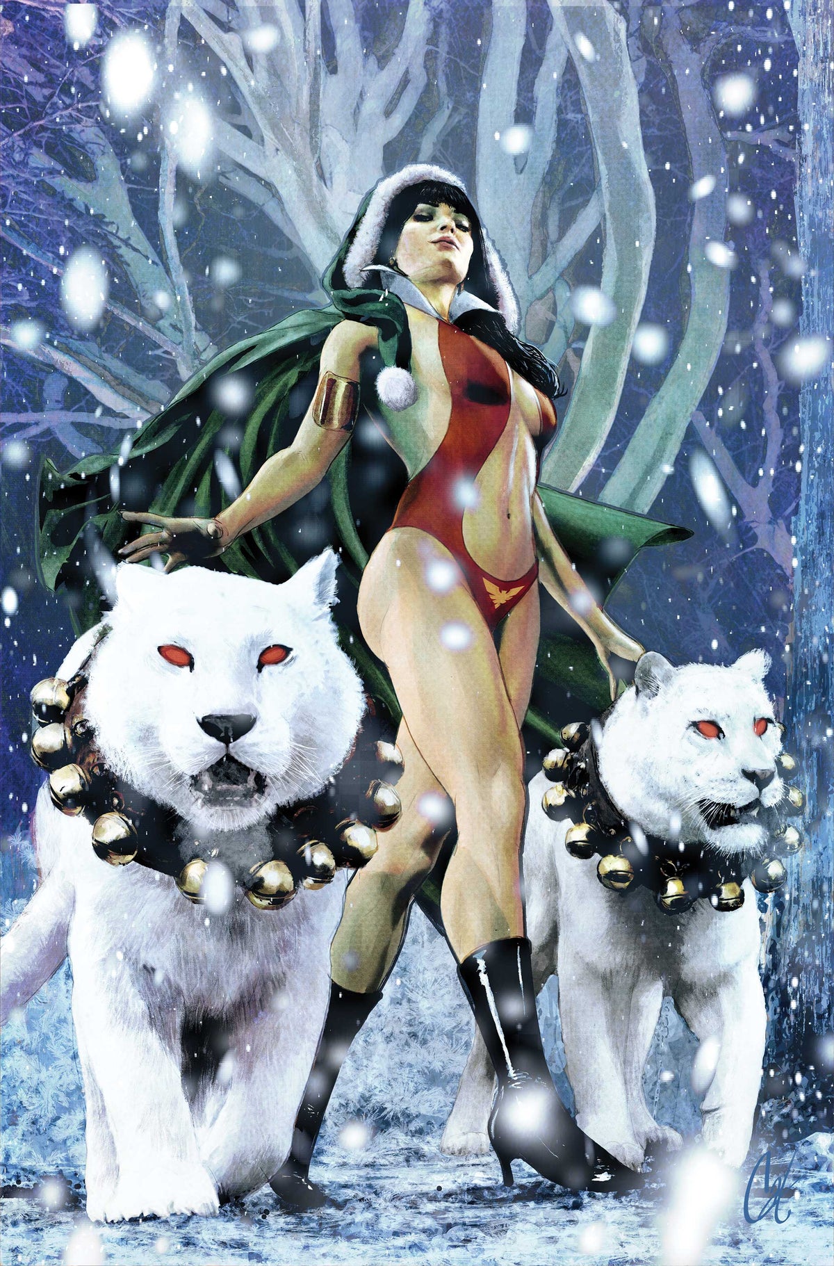 Vampirella Helliday Special 2026 #1 (ONE SHOT) Cover F – Cat Staggs Ltd Virgin Variant