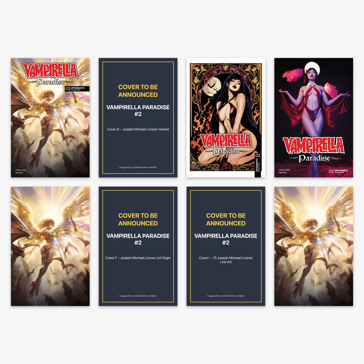 Vampirella Paradise #2 Bundle – Covers A, B, C, D, E, F, I & J (No Incentive) (includes cover to be announced)