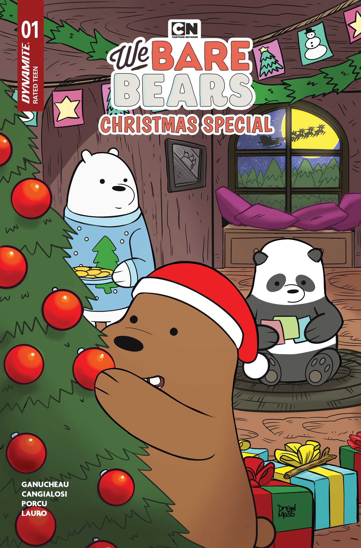We Bare Bears Christmas Special #1 (ONE SHOT) Cover B – Drew Moss Variant