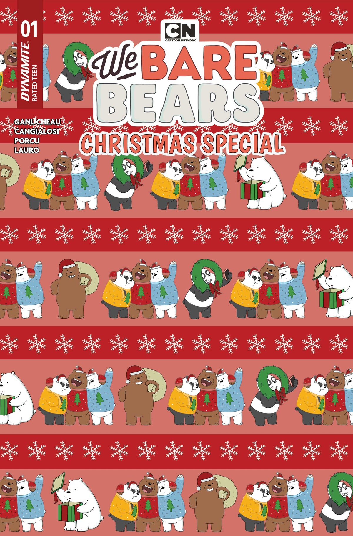 We Bare Bears Christmas Special #1 (ONE SHOT) Cover C – Wrapping Paper Variant