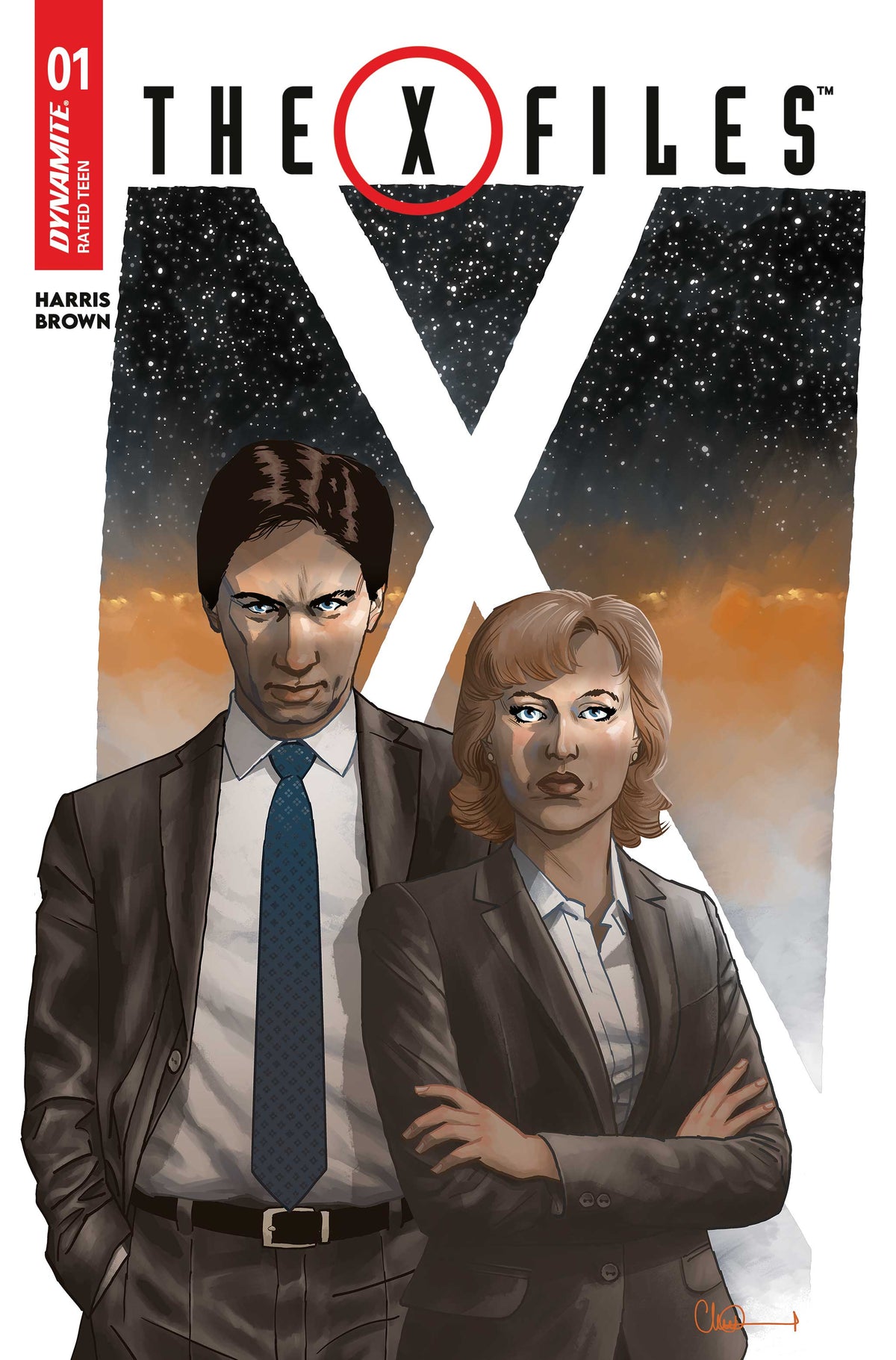 X Files (2026) #1 Cover N – 1:10 Ratio Charlie Adlard Foil Variant
