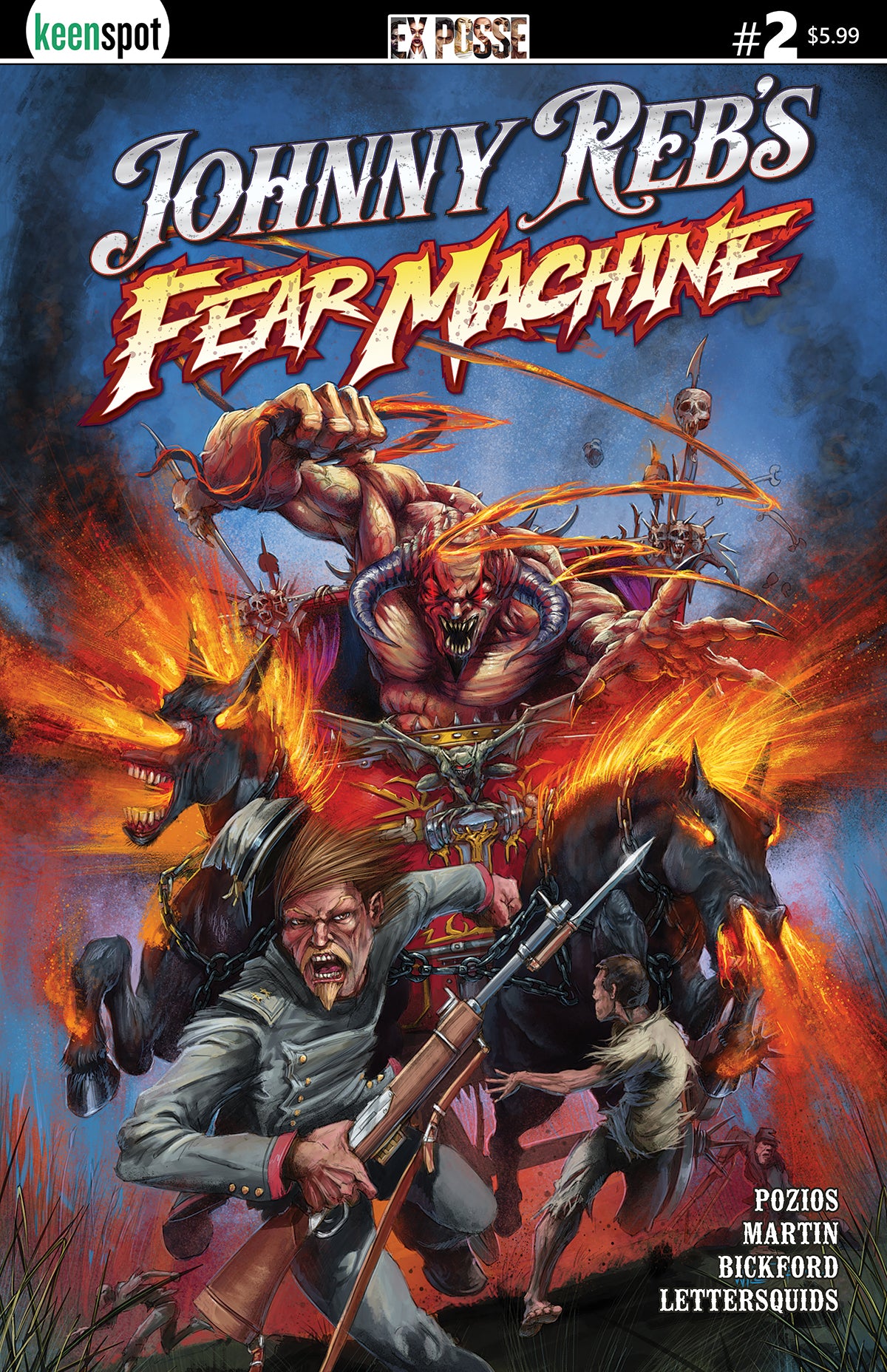 Johnny Rebs Fear Machine #2 Cover A – Toby Willsmer