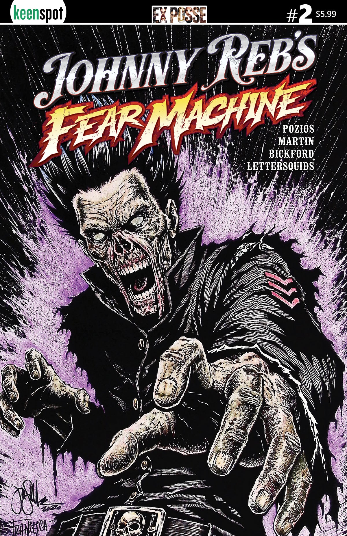Johnny Rebs Fear Machine #2 Cover C – Jason Moore Variant