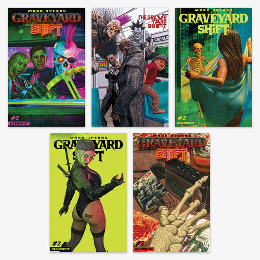 Mark Spears Graveyard Shift #2 (Cover A–F Variants & Bundles) Bundle – Covers A–E (No Incentive)