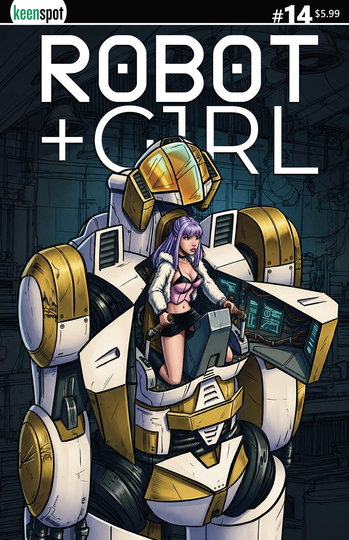 Robot + Girl #14 Cover A – Mike White Sitting Pretty