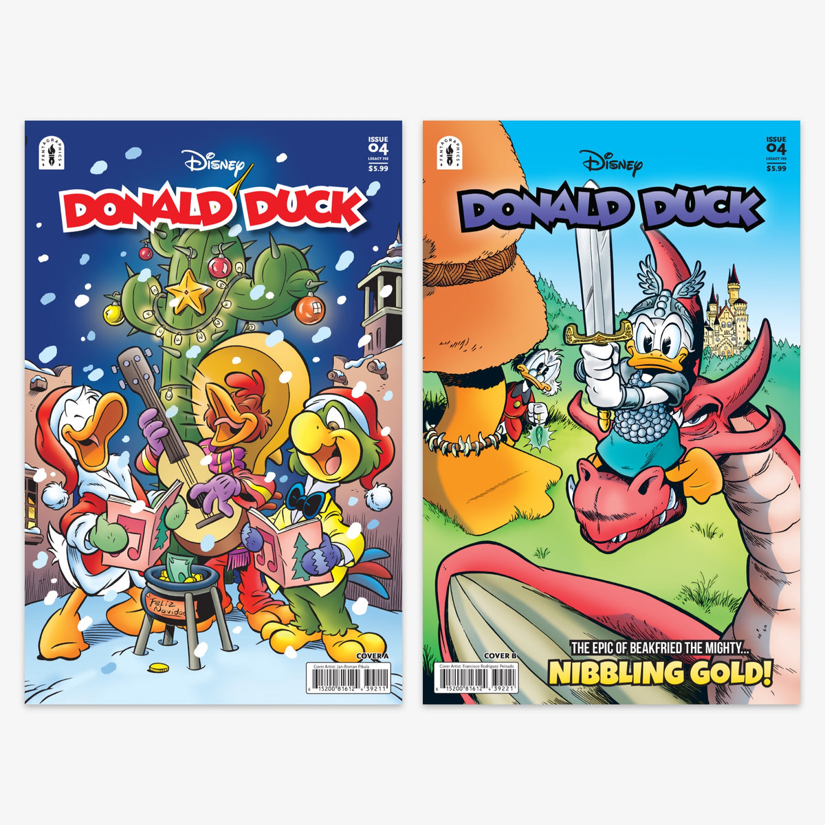 Donald Duck Legacy #392 THE THREE CABALLEROS CHRISTMAS QUEST Bundle – Covers A & B (No Incentive)