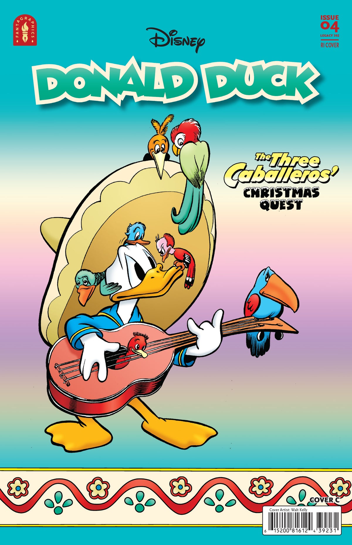 Donald Duck Legacy #392 THE THREE CABALLEROS CHRISTMAS QUEST Cover C – 1:10 Ratio Walt Kelly Variant