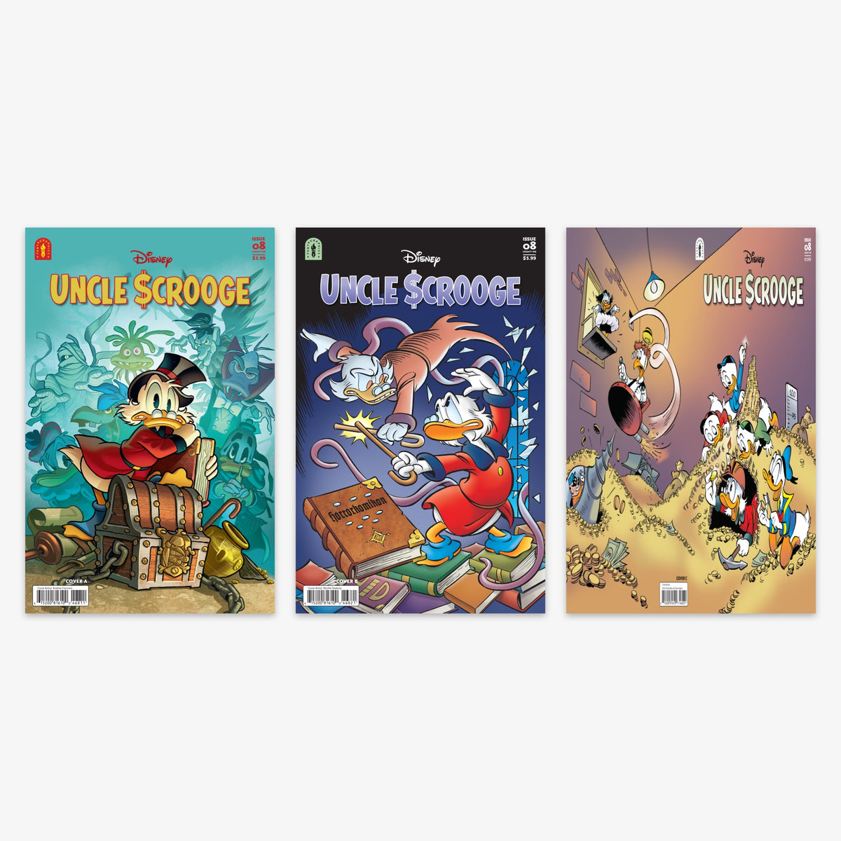 Uncle Scrooge Legacy #468 THE CURSE OF HP HATEQUACK Bundle – Covers A–C (incl. Ratio Incentives)