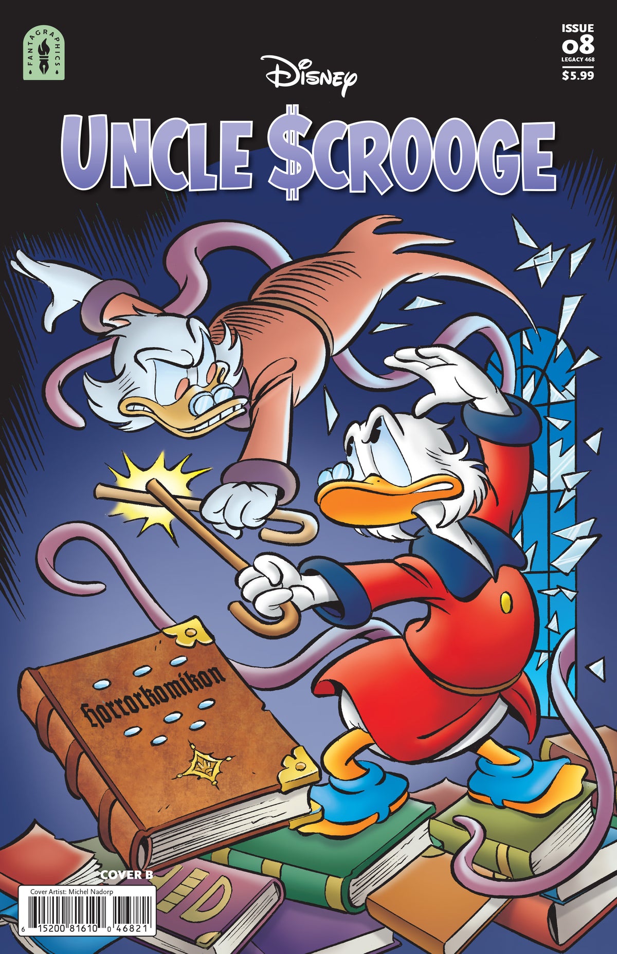 Uncle Scrooge Legacy #468 THE CURSE OF HP HATEQUACK Cover B – Michel Hadorp Variant