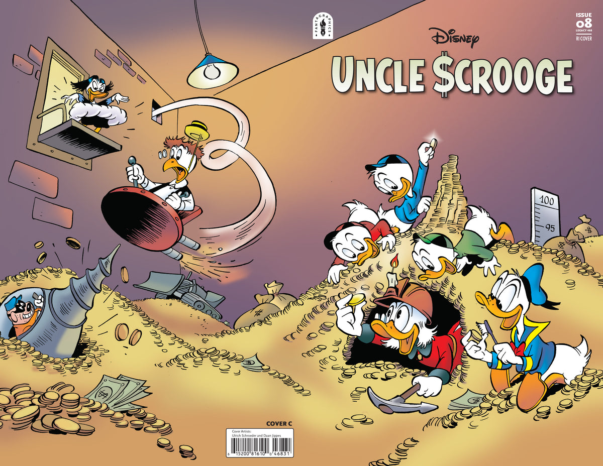 Uncle Scrooge Legacy #468 THE CURSE OF HP HATEQUACK Cover C – 1:10 Daan Jippes Ulrich Schroeder