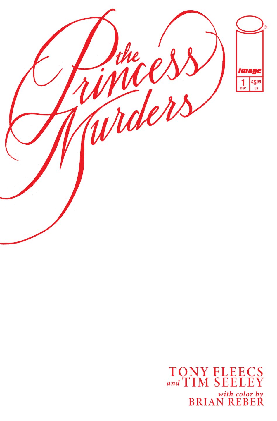 Princess Murders #1 Cover E – Blank Sketch Variant