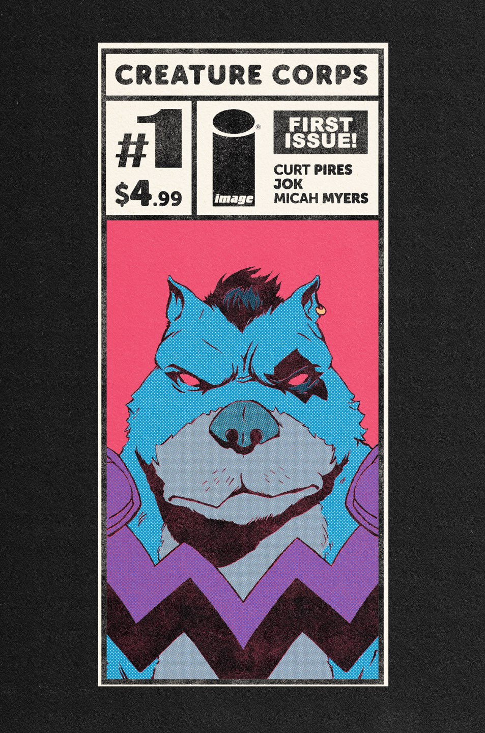 Creature Corps #1 Cover K – 1:75 Ratio Flops Cornerbox Variant